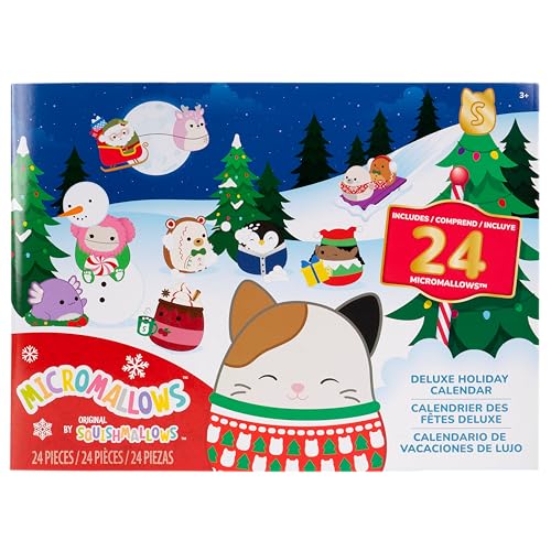 Squishmallows Original 24-Day Micromallows Holiday Advent Calendar – 2.5-Inch Plush