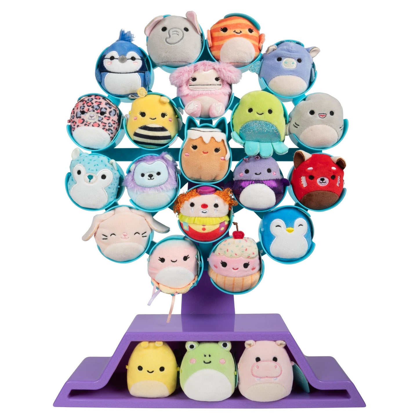 Squishmallows Original Micromallows Ferris Wheel Display Set – 22 Plush Capsules (Amazon Exclusive)
