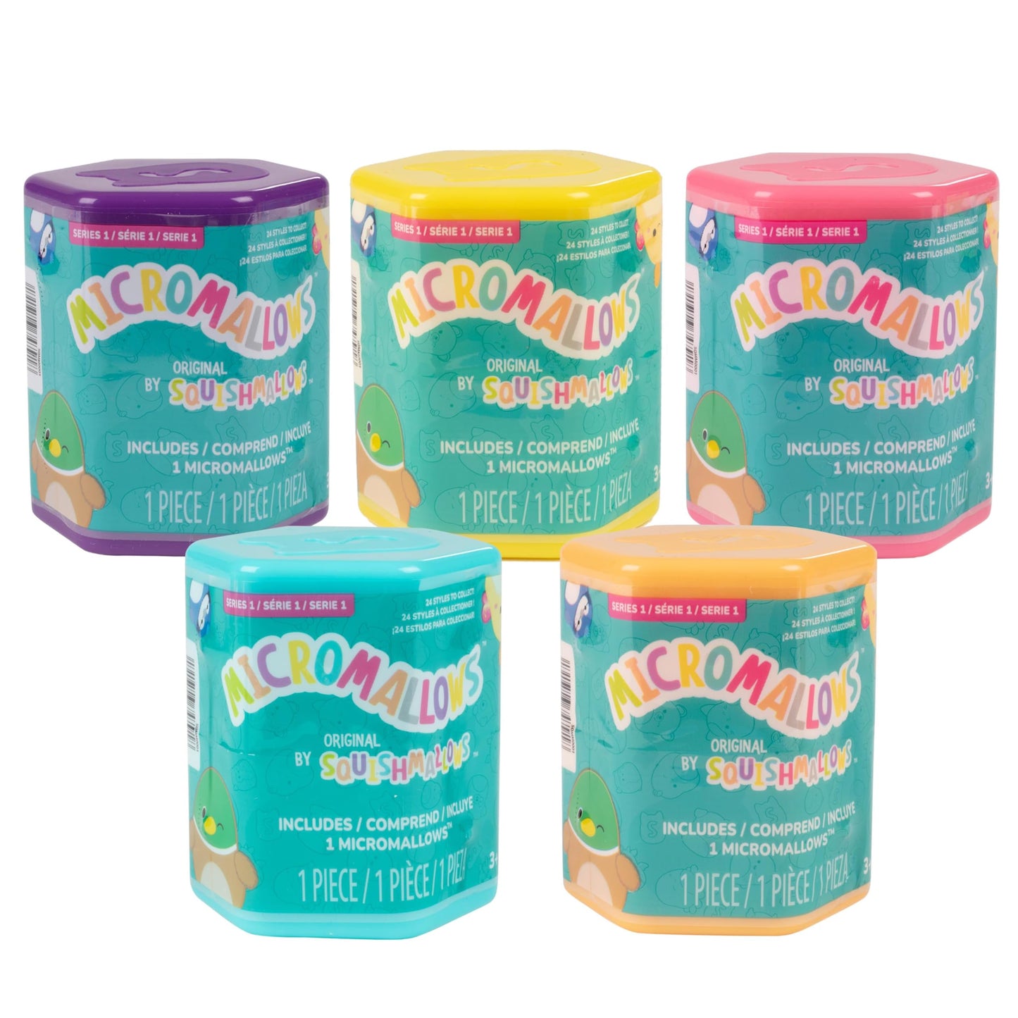 Squishmallows Micromallows Series 1 Mini Mystery Plush (5 Pack) – 2-Inch Collectible Squishmallows