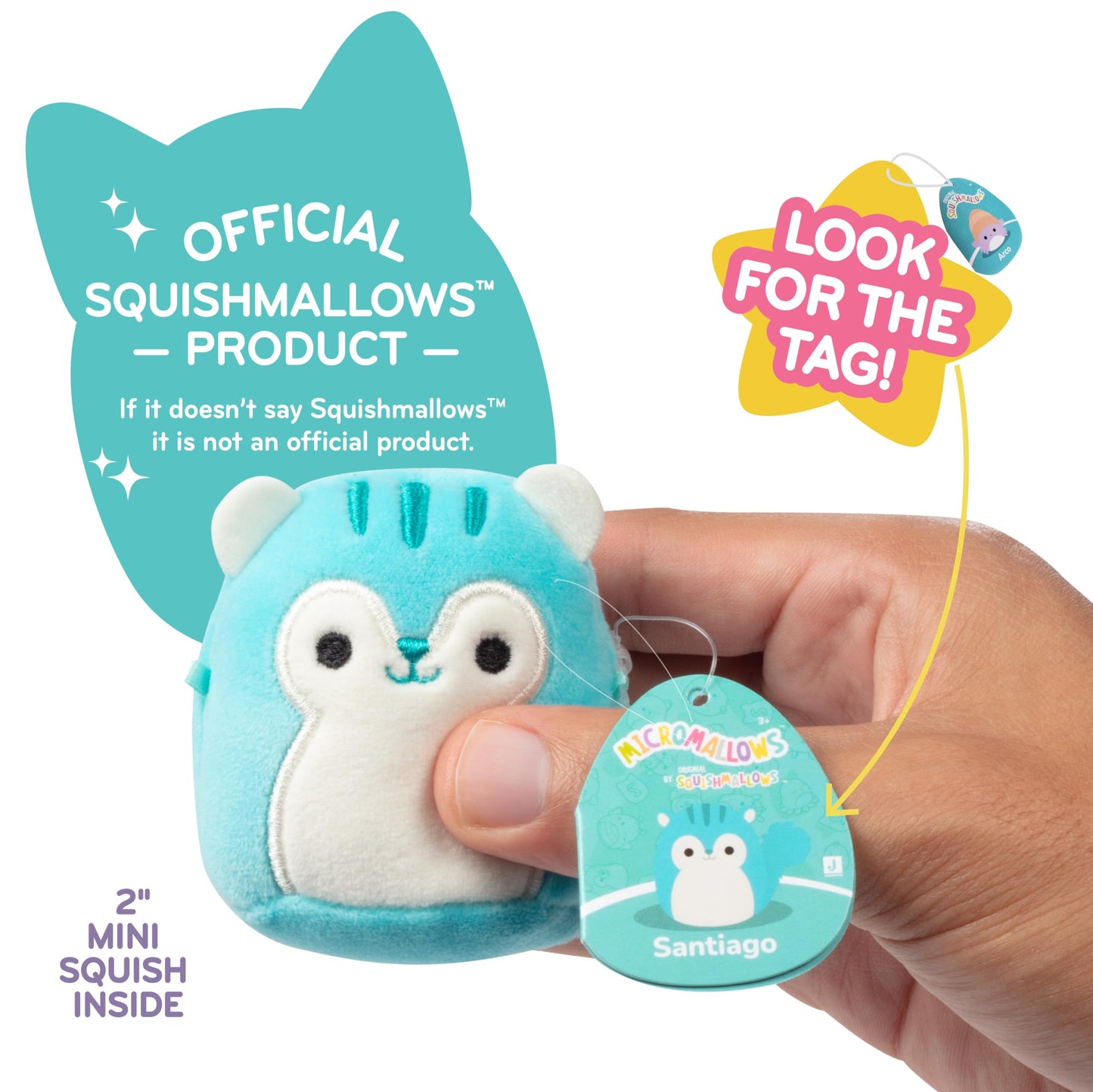 Squishmallows Micromallows Series 1 Mini Mystery Plush (5 Pack) – 2-Inch Collectible Squishmallows