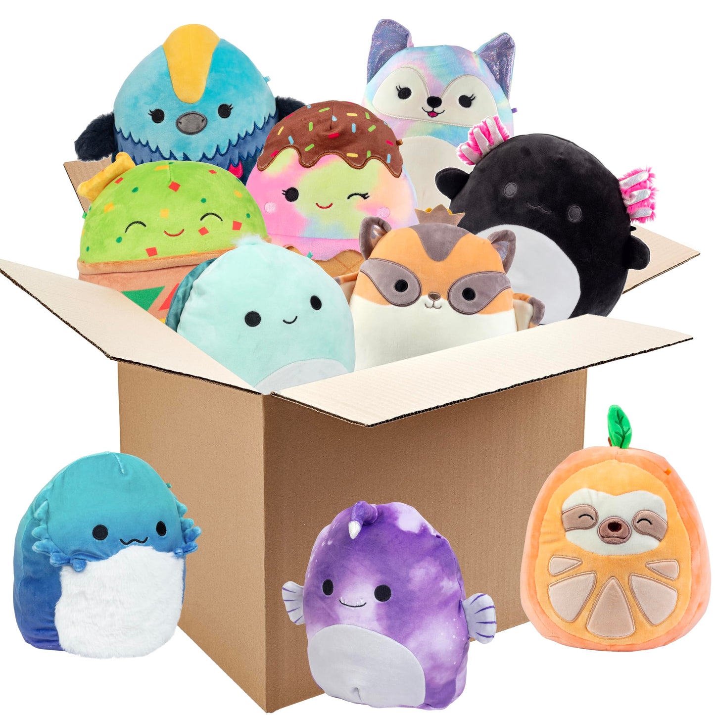 Squishmallows Mystery 8-Inch 2-Squish Value Pack — Three Jumbo Official Jazwares Plush