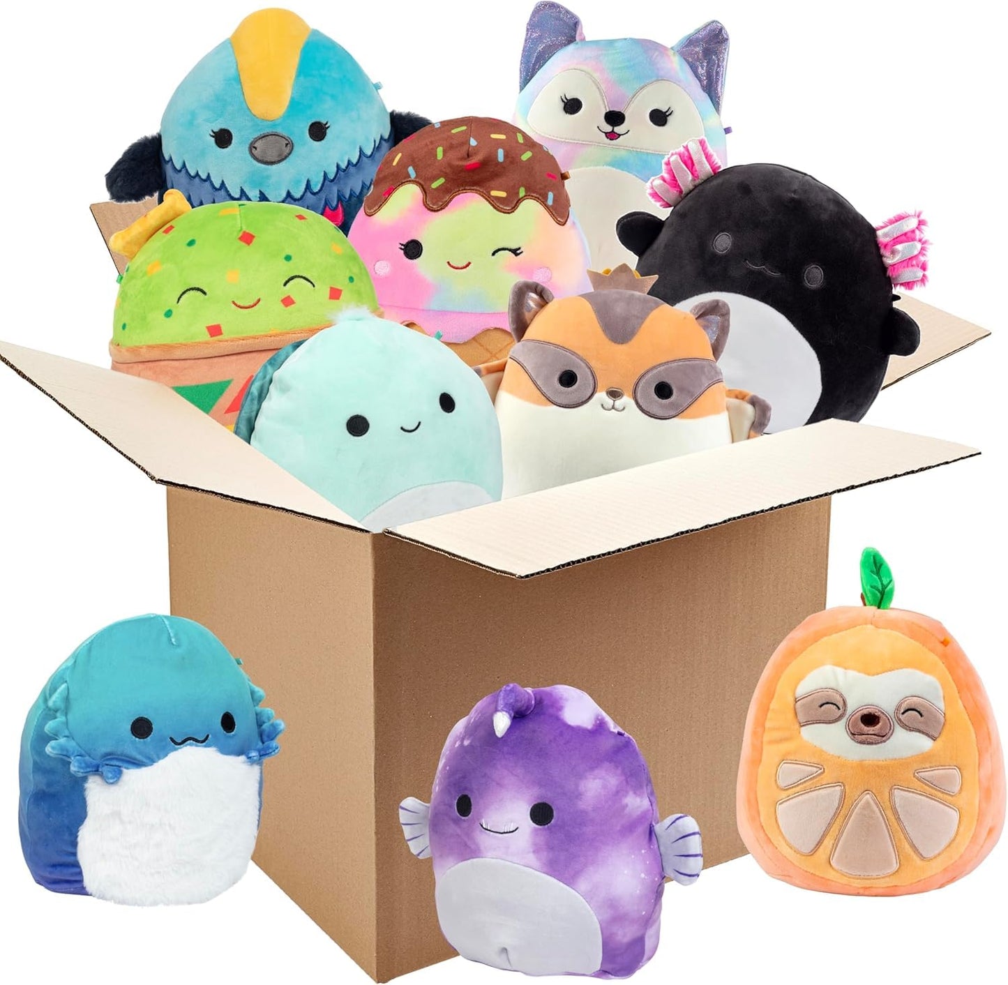 Squishmallows Mystery 8-Inch 3-Squish Value Pack | Official Jazwares Plush Toys