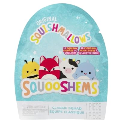 Squishmallows Squooshems Blind Pack 1x Single Pack – Collectible Squishy Plush Toy