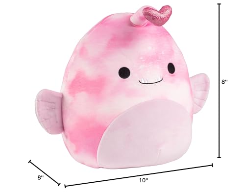 Squishmallows Original 10-Inch Sy the Pink Angler Fish Plush – 2026 Limited Edition | Official Jazwares