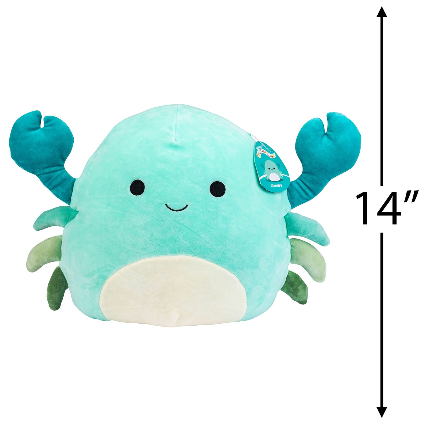 Squishmallows Original 14-Inch Xandra The Blue Crab Plush - Official Jazwares