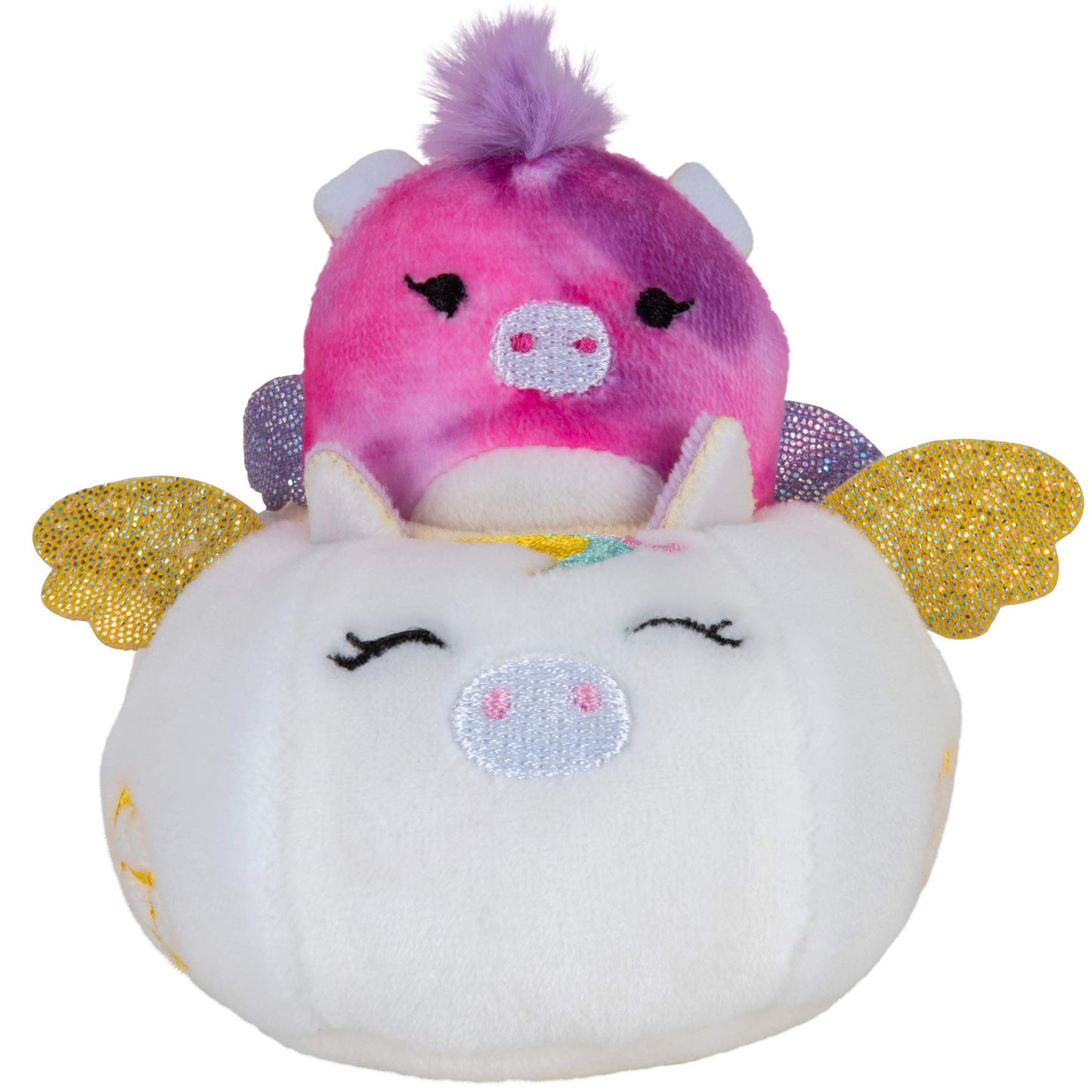 Squishville by Squishmallows Maribel in Plane & Willow in Carriage 2-Inch Mini-Squishmallows