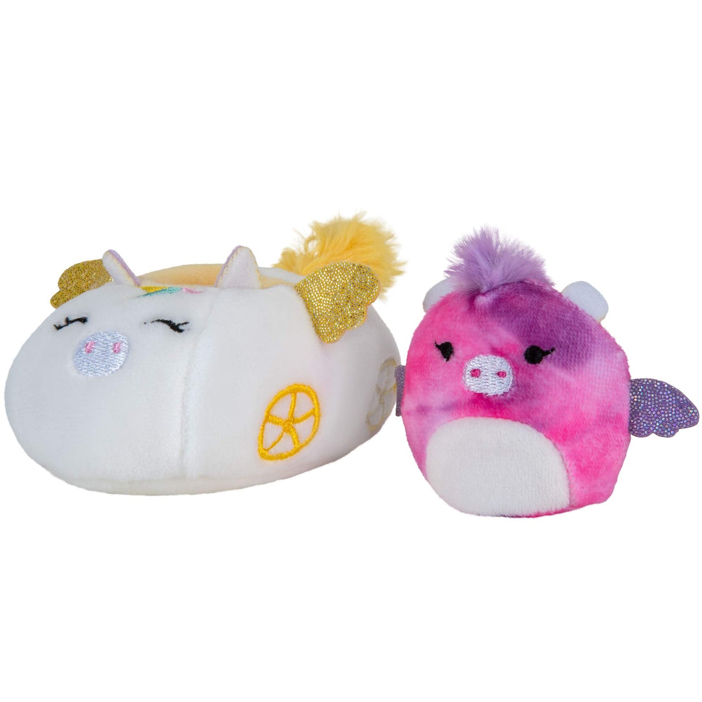Squishville by Squishmallows Maribel in Plane & Willow in Carriage 2-Inch Mini-Squishmallows