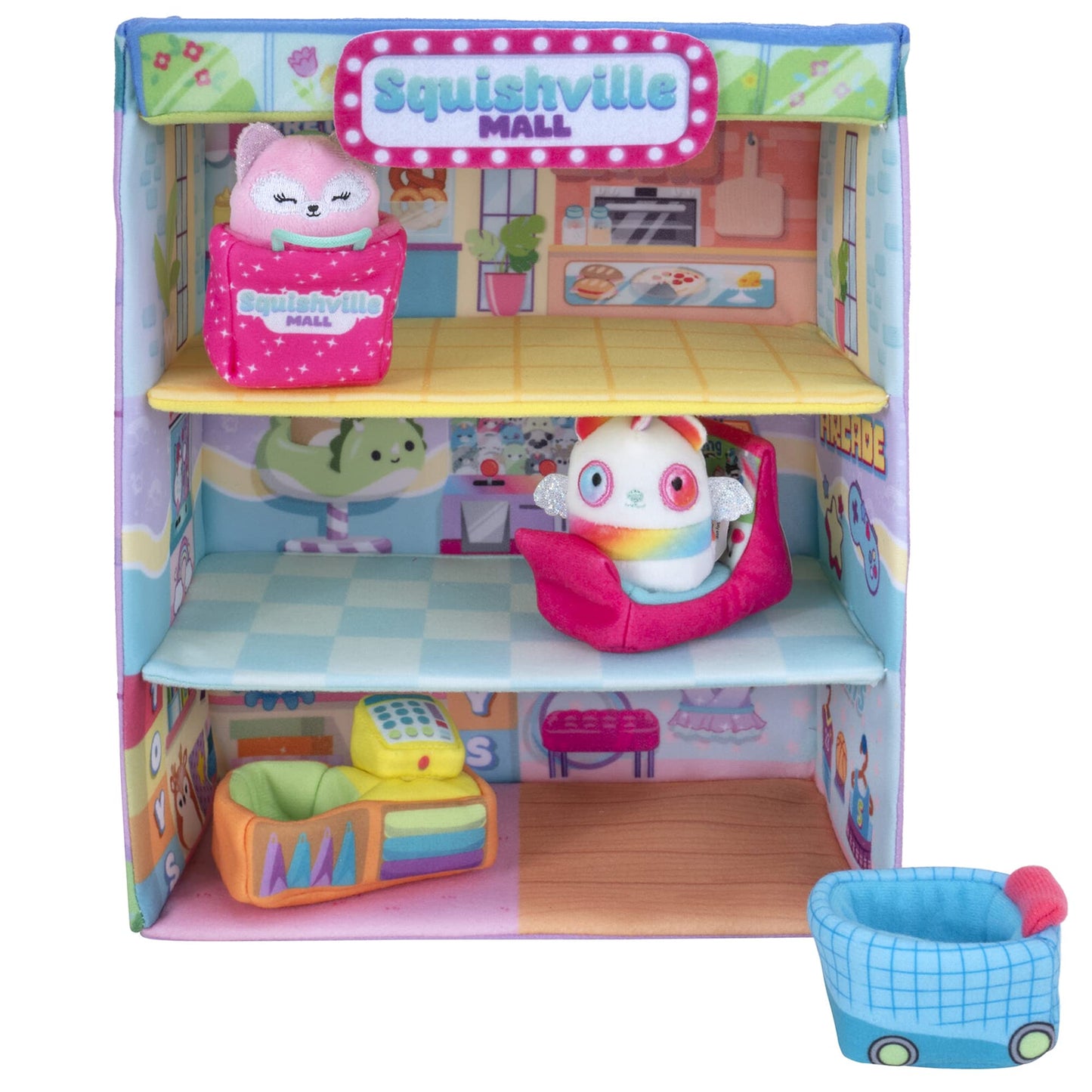 Squishville Mall-Two 2-Inch Mini Plush Characters – Amazon Exclusive Play Set