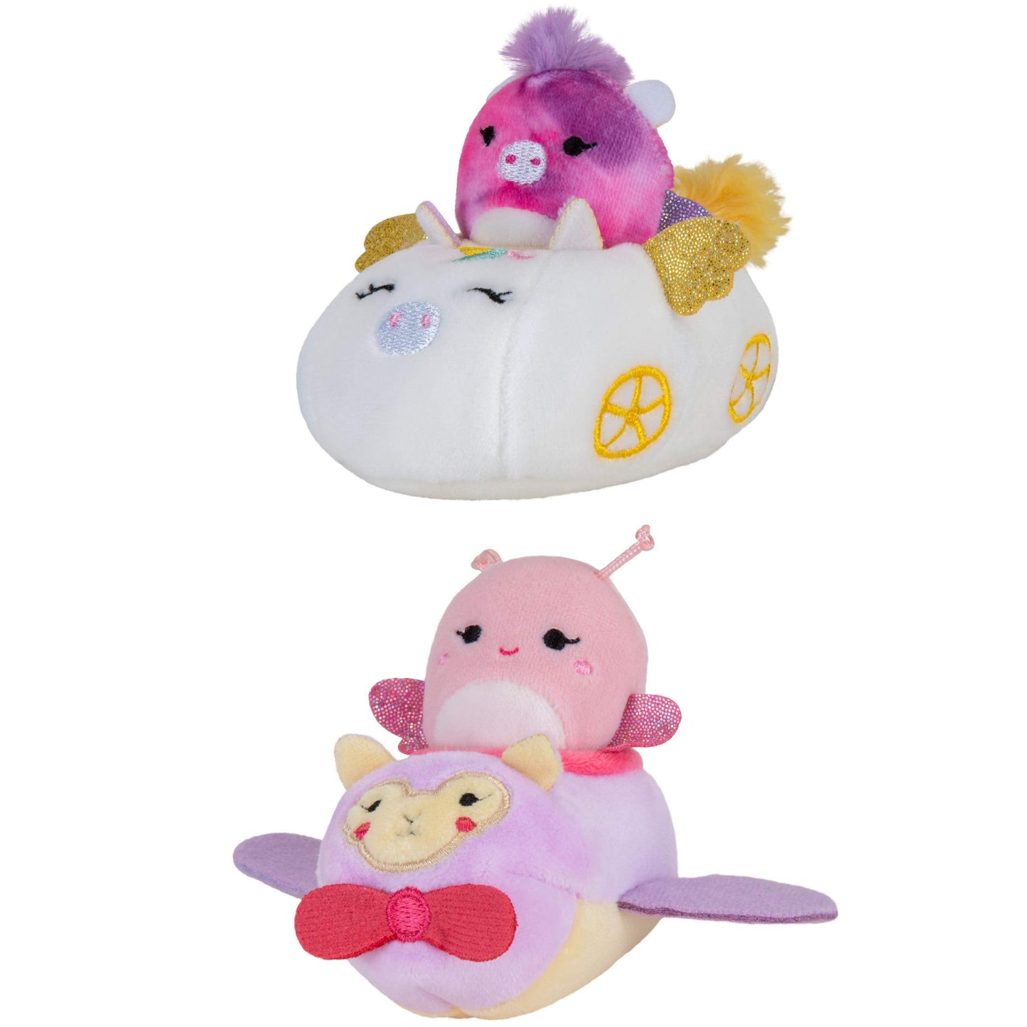 Squishville by Squishmallows Maribel in Plane & Willow in Carriage 2-Inch Mini-Squishmallows