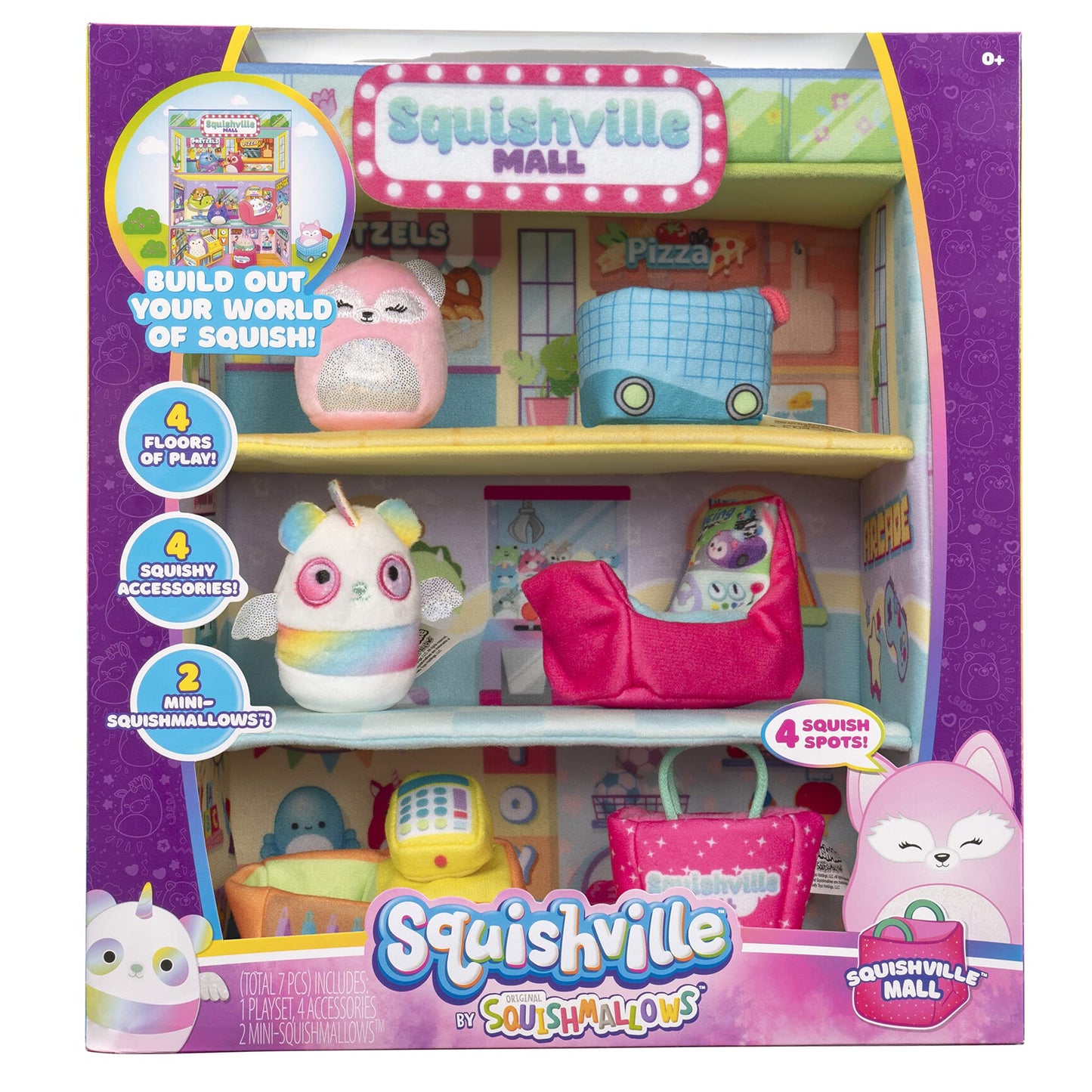 Squishville Mall-Two 2-Inch Mini Plush Characters – Amazon Exclusive Play Set