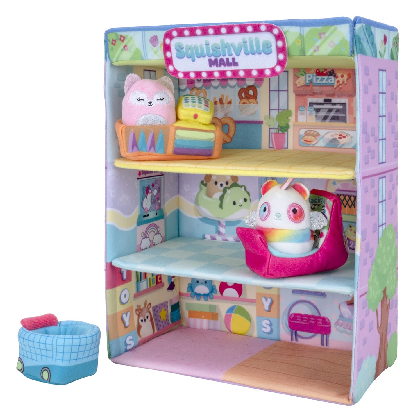 Squishville Mall-Two 2-Inch Mini Plush Characters – Amazon Exclusive Play Set