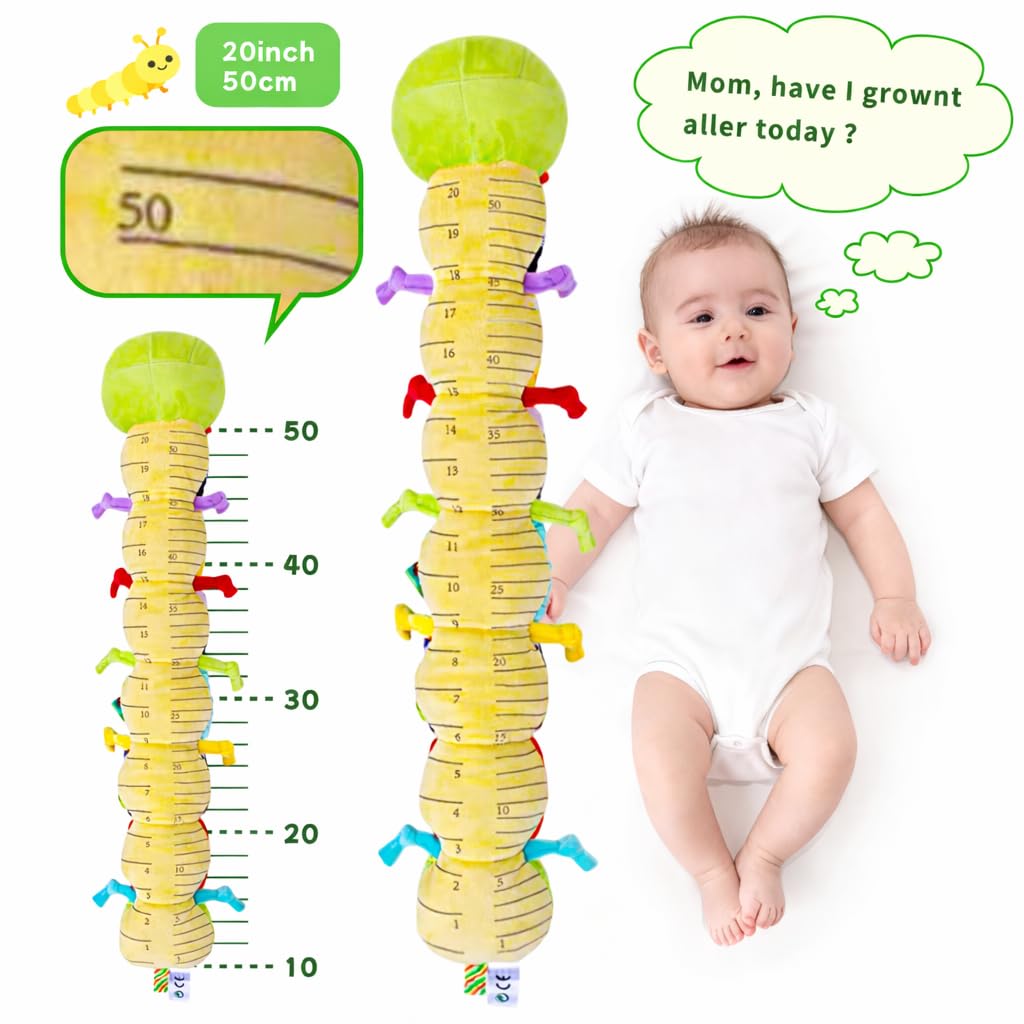 SRICH Baby Musical Plush Caterpillar Toy — 0-12 Months, Tummy Time & Head-Lifting Sensory Toy