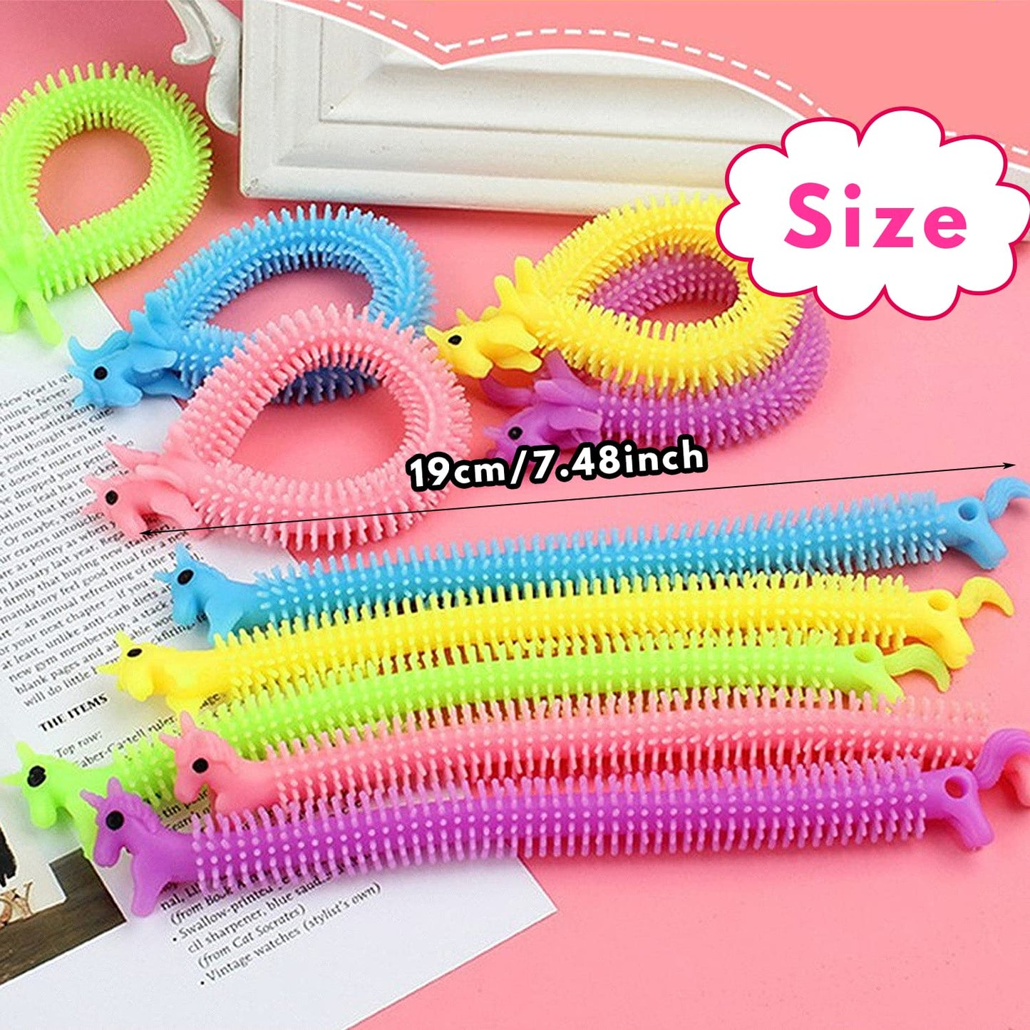 Srmayyi 20 Pack Stretchy String Fidget Toys for Sensory Play & Stress Relief