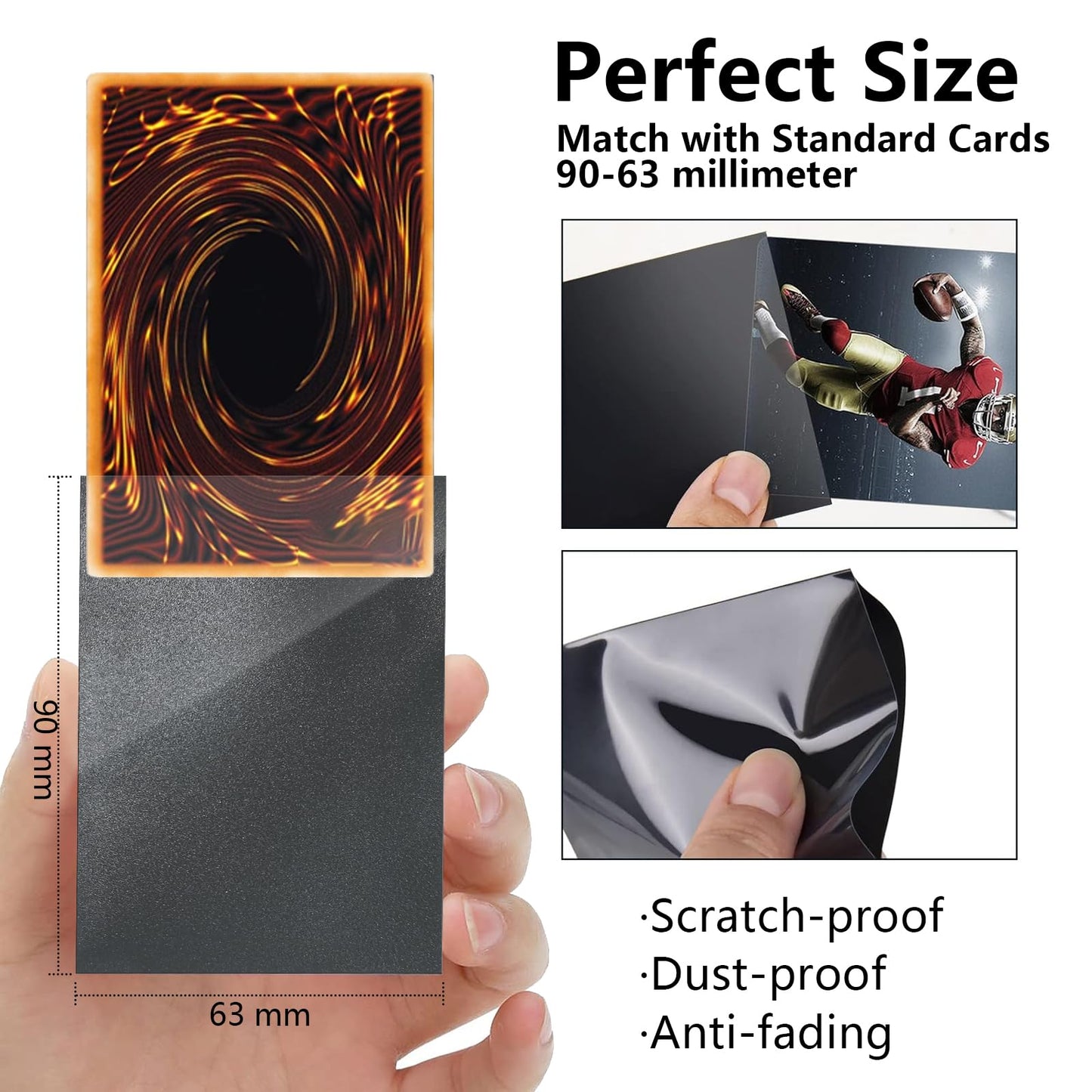 SROJDHFJB TCG Playmat Set with 50 Card Sleeves — 24x14 in, Non-Slip Surface, Soft Feel, Japanese Abstract Art