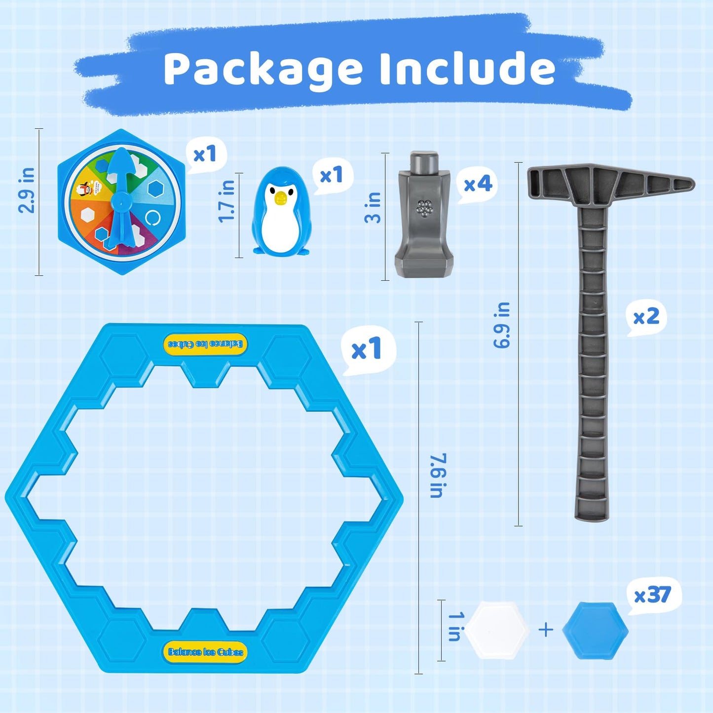 SS Save Penguin on Ice Game – Family Penguin Trap Puzzle for Kids & Parents