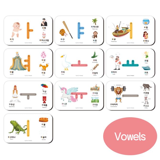 SSol & Sam Hangul Alphabet Learning Toys – Korean Letters & Flash Cards for Kids