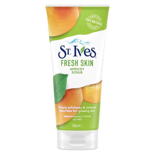 St Ives Fresh Skin Apricoat Scrub Deep Exfoliation & Radiant Skin for All Skin Types 150ml/5.07 oz