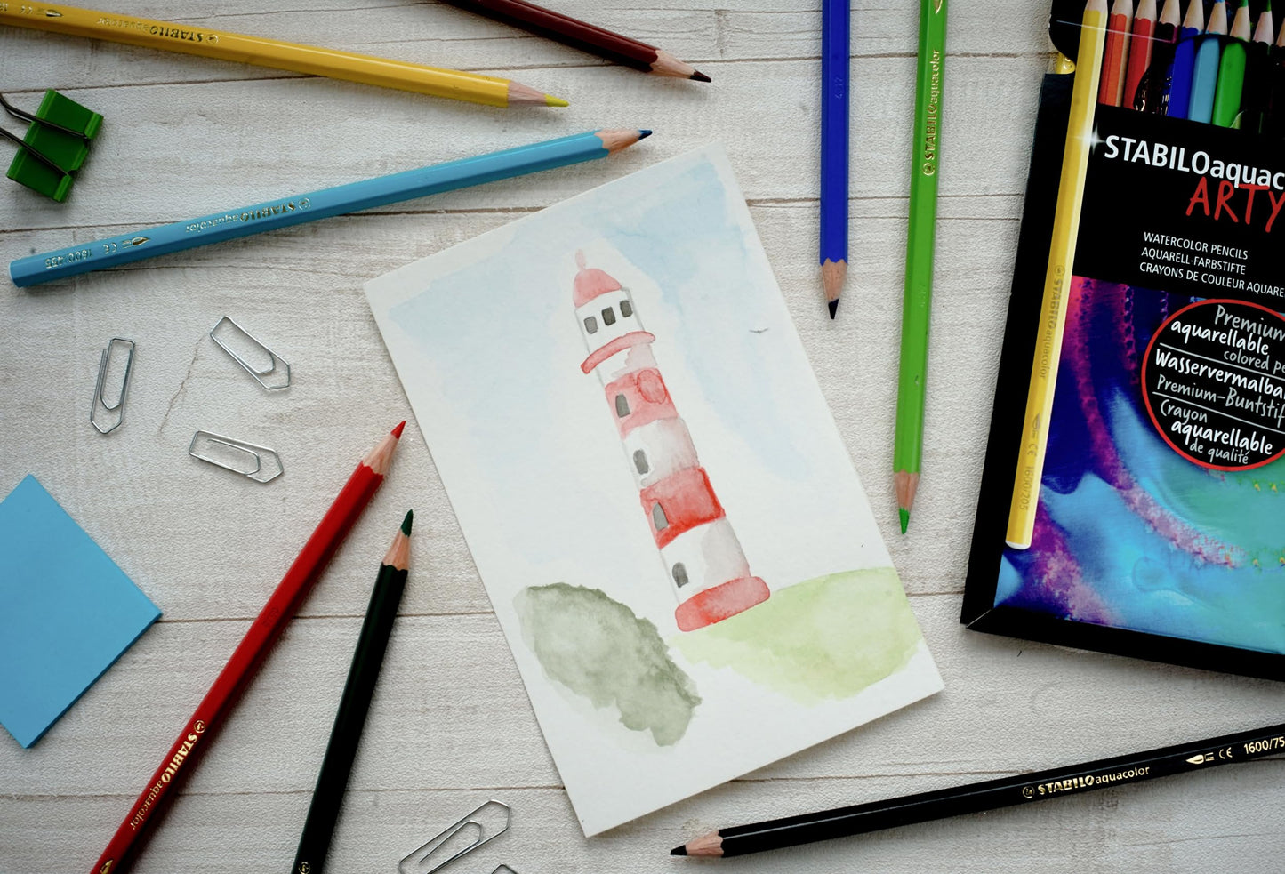 STABILO Aquarellable Colouring Pencil ARTY – Pack of 24 Assorted Colors