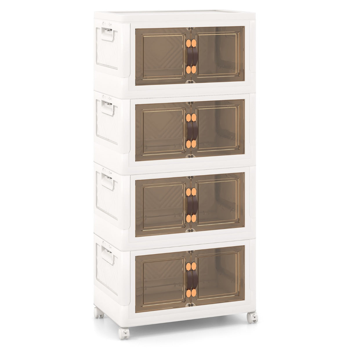 27/34/44/59/78/92.5 Gal Stackable Storage Bins with Lockable Wheels-92.5 Gal-5-Tier