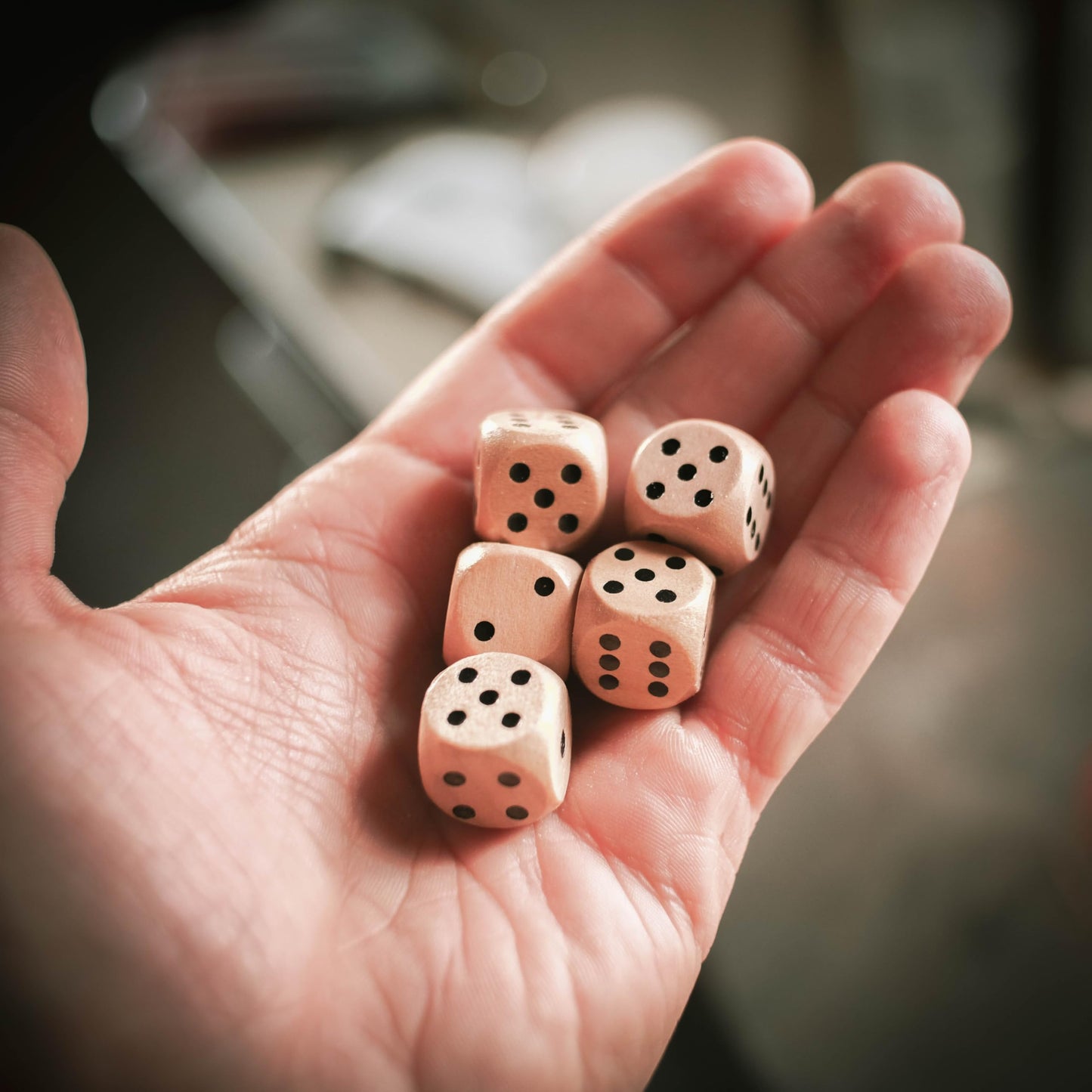 STAHLHAMMERS 10-Pack Wooden Dice Set | 16mm Standard Dice for Board Games & RPGs