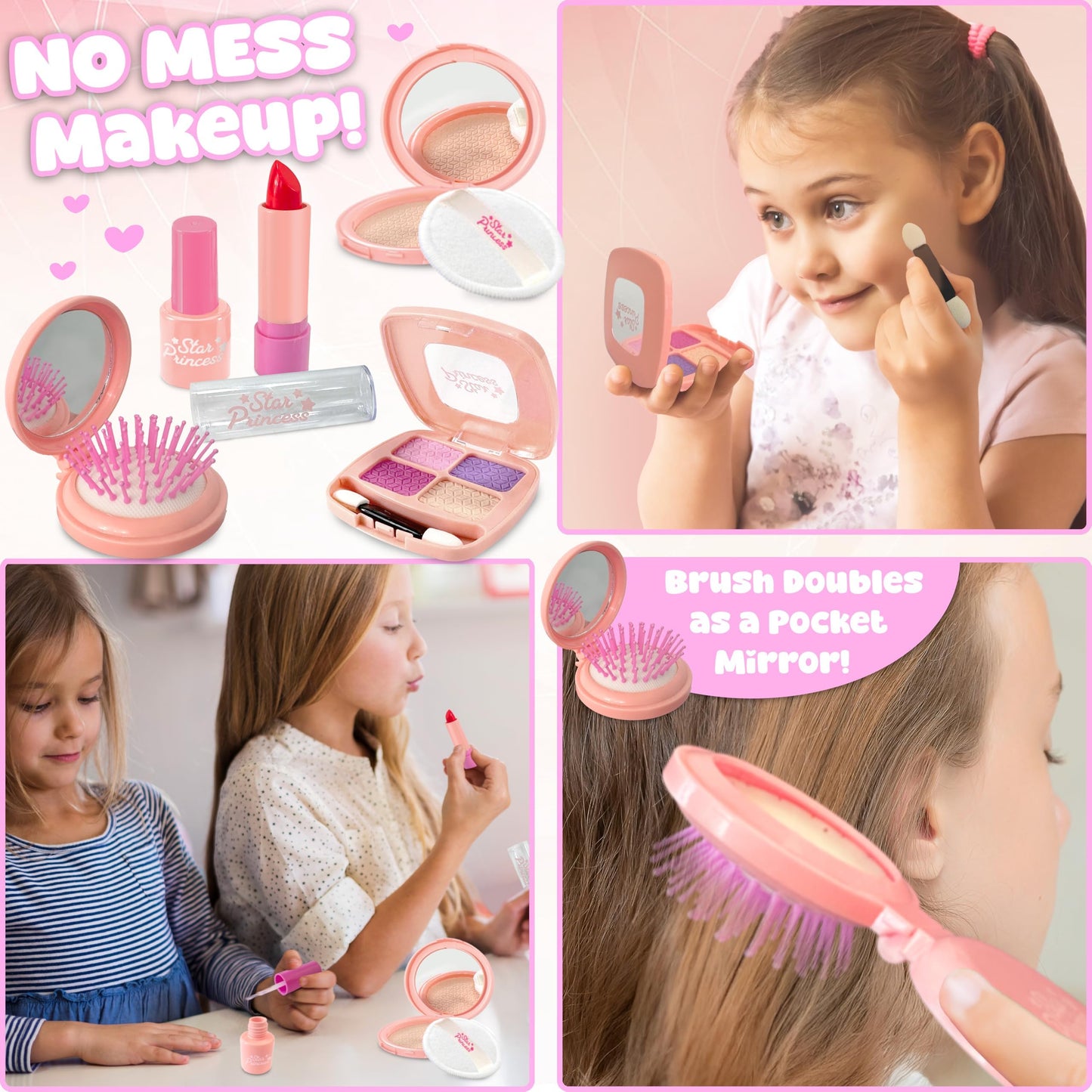 Star Princess Play Purse for Little Girls – Complete Pretend Play Set with Bag, Phone, Wallet & More