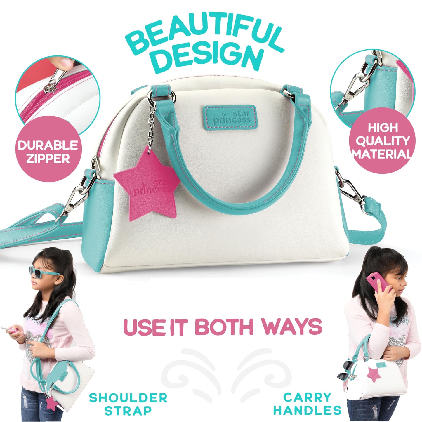 Star Princess Little Girls' Play Purse — Pretend Play Accessories (Ages 3-8)