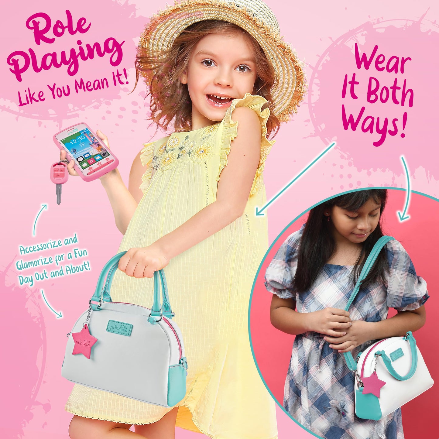 Star Princess Little Girls' Play Purse — Pretend Play Accessories (Ages 3-8)