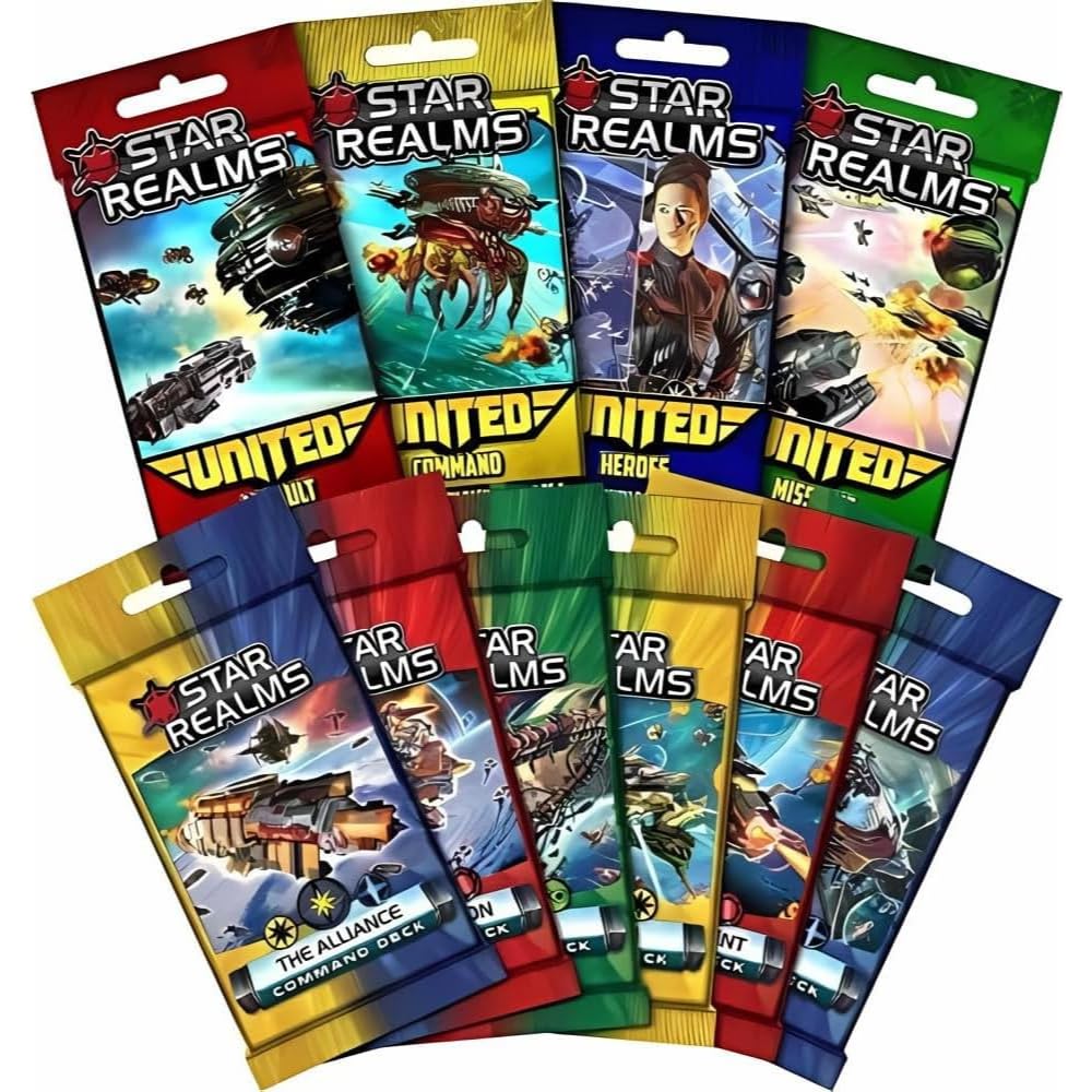 Star Realms Bundle: United & Command Decks Complete Set | Wise Wizard Games