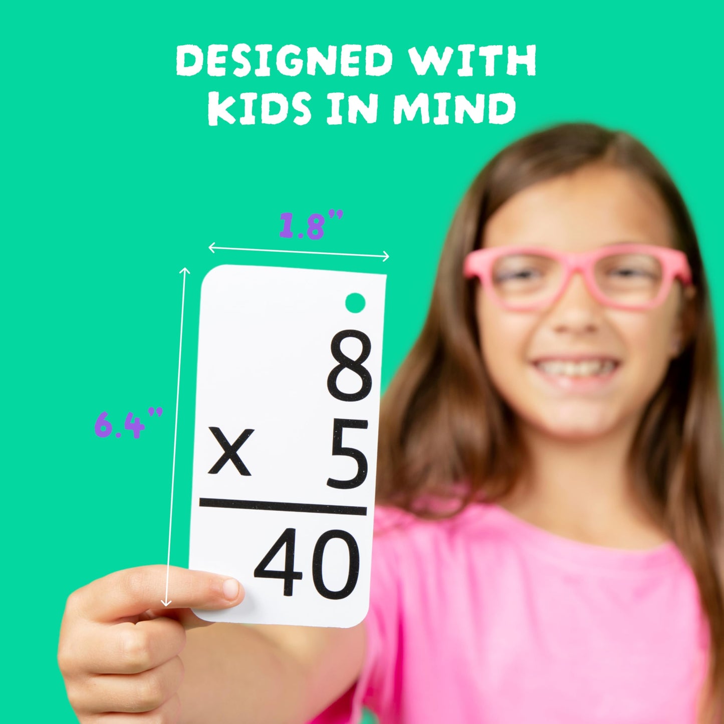 Star Right Multiplication Flash Cards – 169 Cards with 2 Binder Rings for Times Tables Practice (Ages 8+)