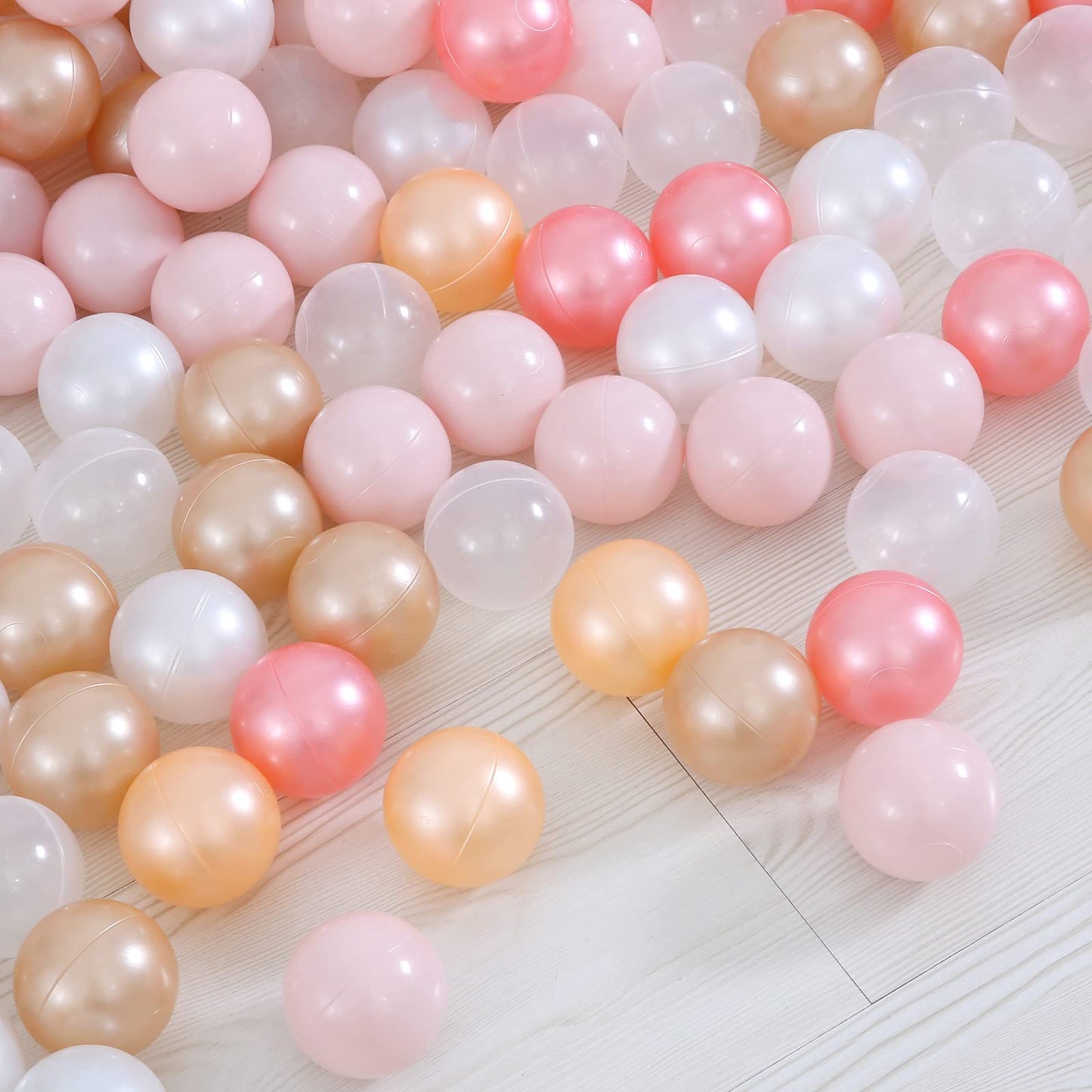 STARBOLO Ball Pit Balls Pack of 100 – Pearl 6 Colors, BPA & Phthalate Free