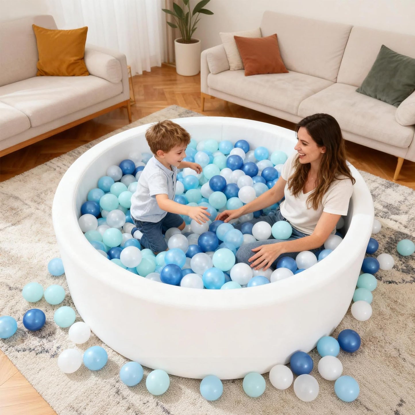 STARBOLO Ball Pit Balls - 200pcs, Pearl Colors, BPA & Phthalate Free, 2.2in