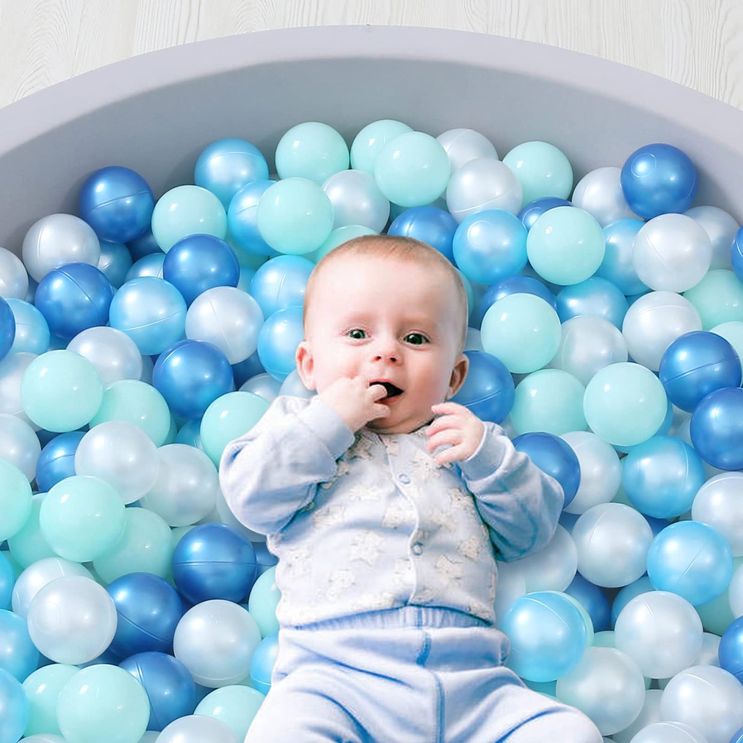 STARBOLO Ball Pit Balls - 200pcs, Pearl Colors, BPA & Phthalate Free, 2.2in