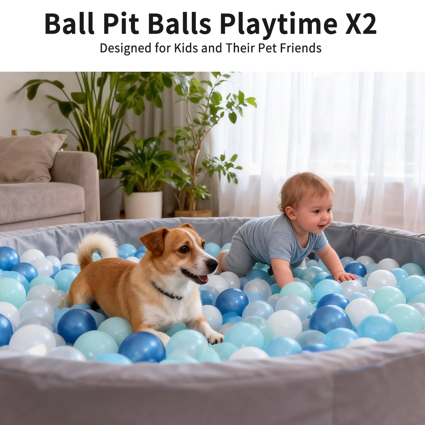 STARBOLO Ball Pit Balls - 200pcs, Pearl Colors, BPA & Phthalate Free, 2.2in