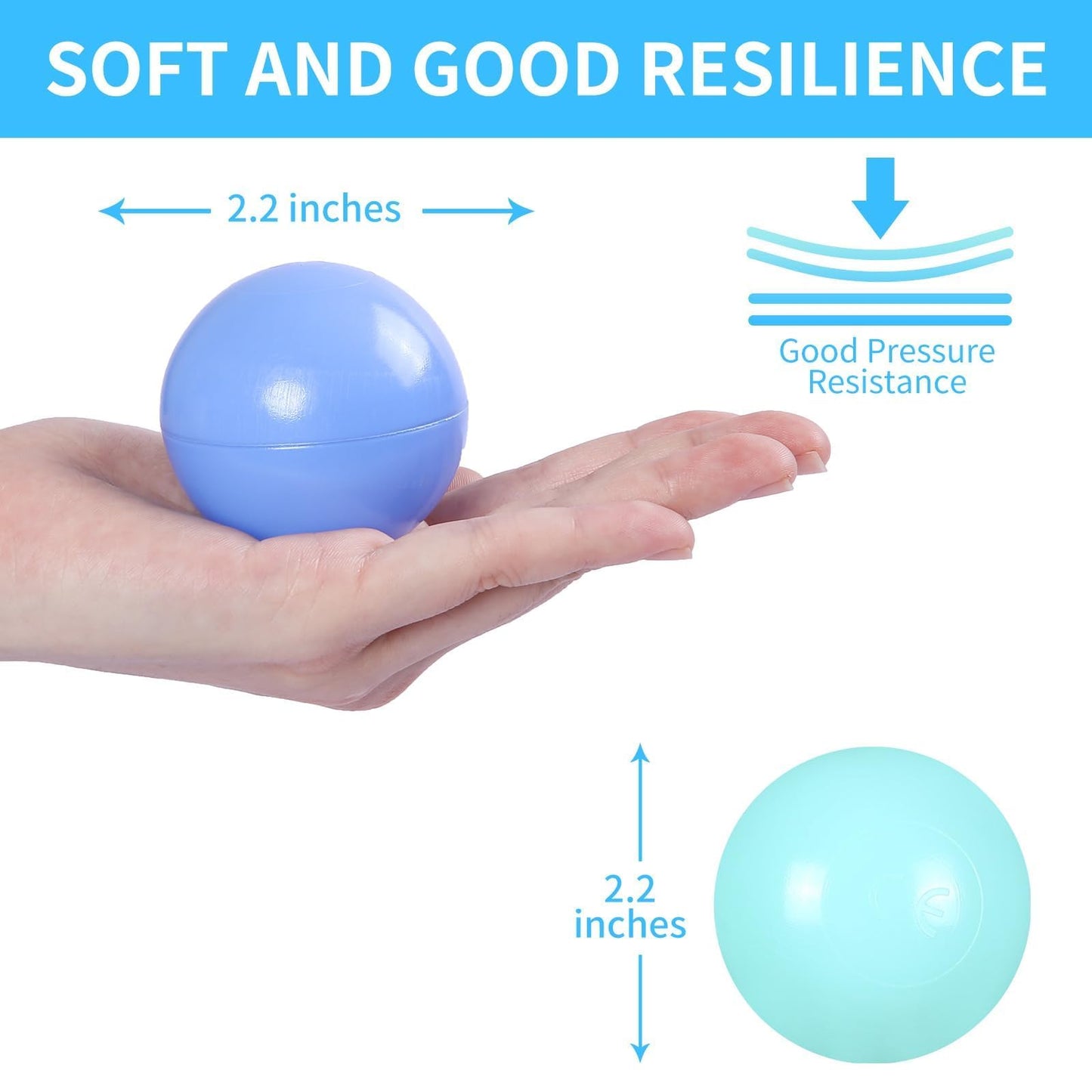 STARBOLO Ball Pit Balls – 100/200/500pcs | Phthalate-Free, BPA-Free, Non-Toxic Play