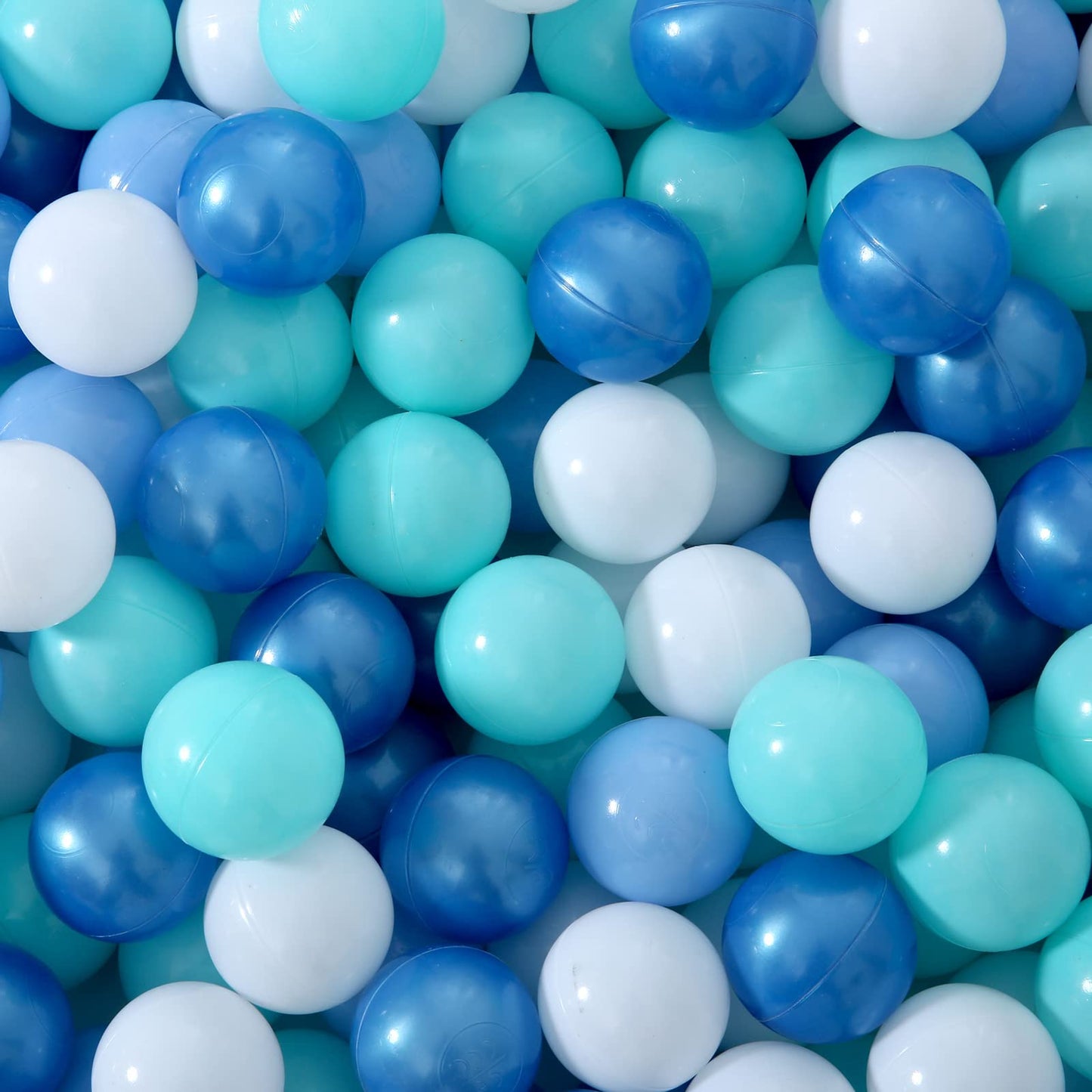 STARBOLO Ball Pit Balls – 100 Non-Toxic Blue & Multicolor PE Balls with Storage Bag