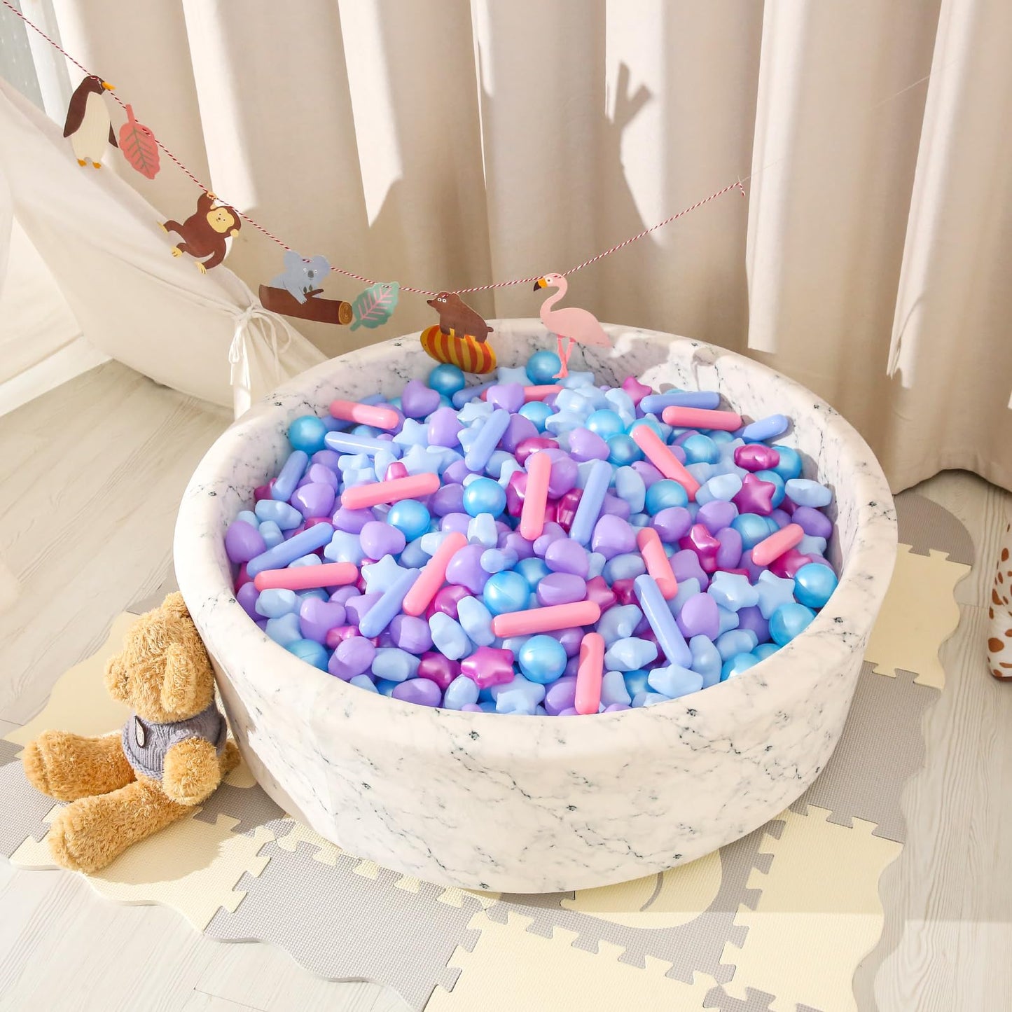 STARBOLO Ball Pit Balls - 150pcs Mermaid Ocean Colors for Toddlers