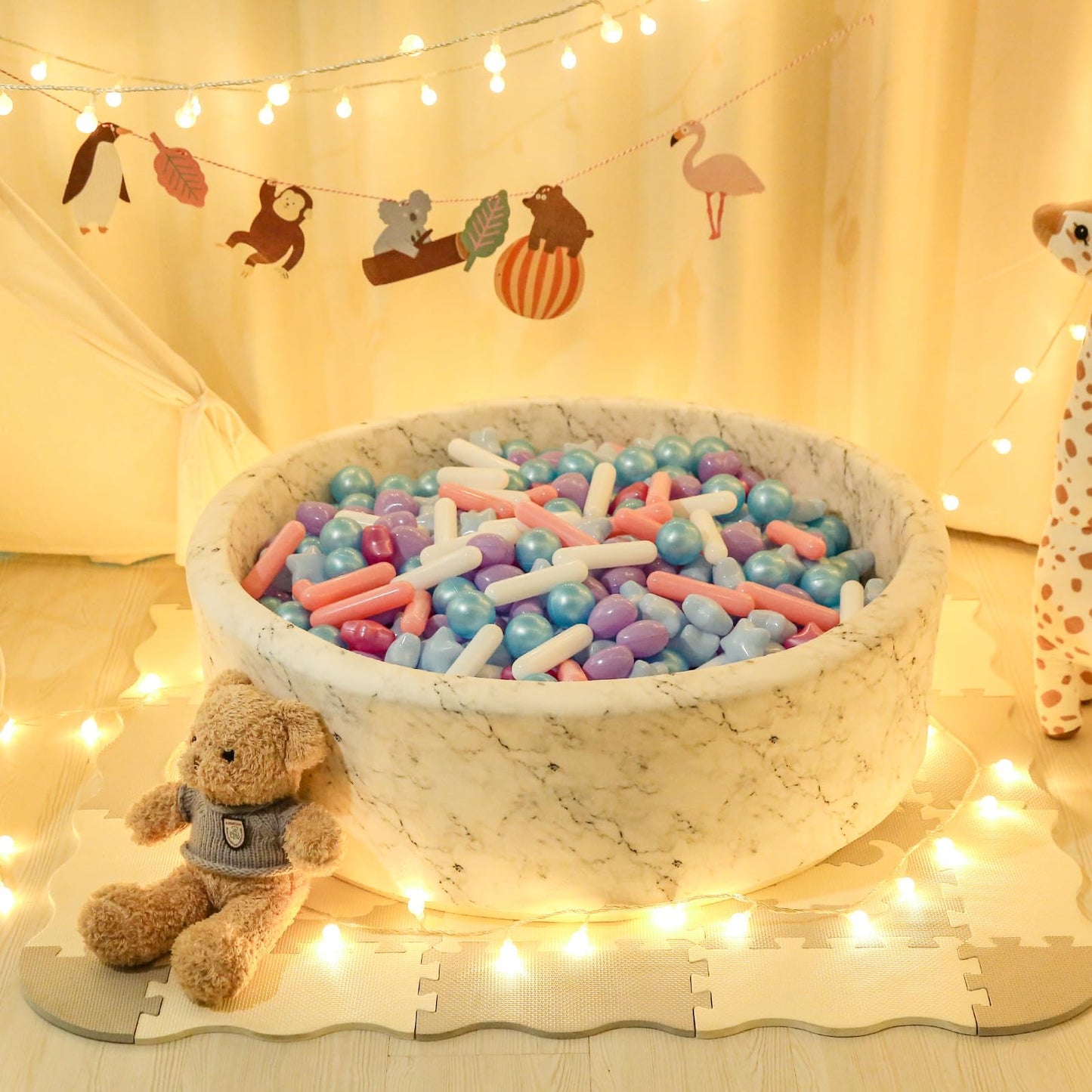 STARBOLO Ball Pit Balls - 150pcs Mermaid Ocean Colors for Toddlers