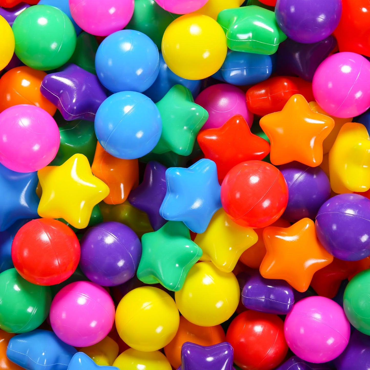STARBOLO Star Ball Pit Balls – Crush-Proof 50–500 Count, Phthalate & BPA Free