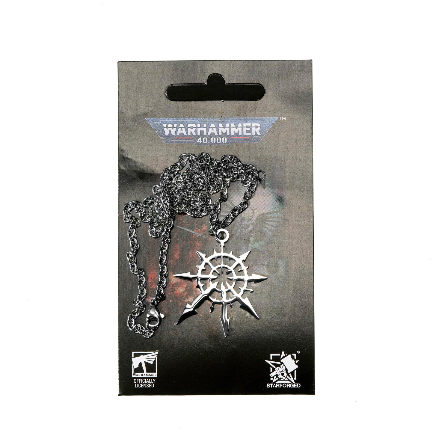 Starforged Faction Chaos Four Gods Undivided Necklace – Warhammer 40K Inspired Jewelry