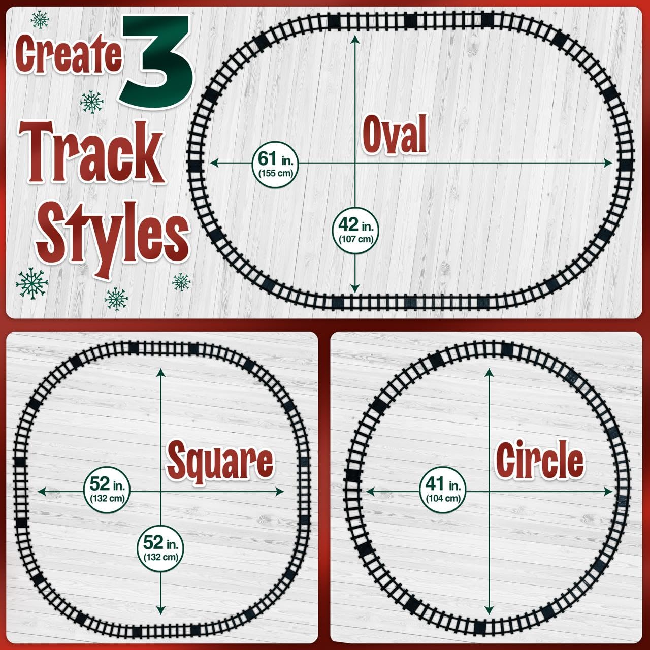 Stargo Christmas Train Set with Lights, Music & Steam – 3+ Gift