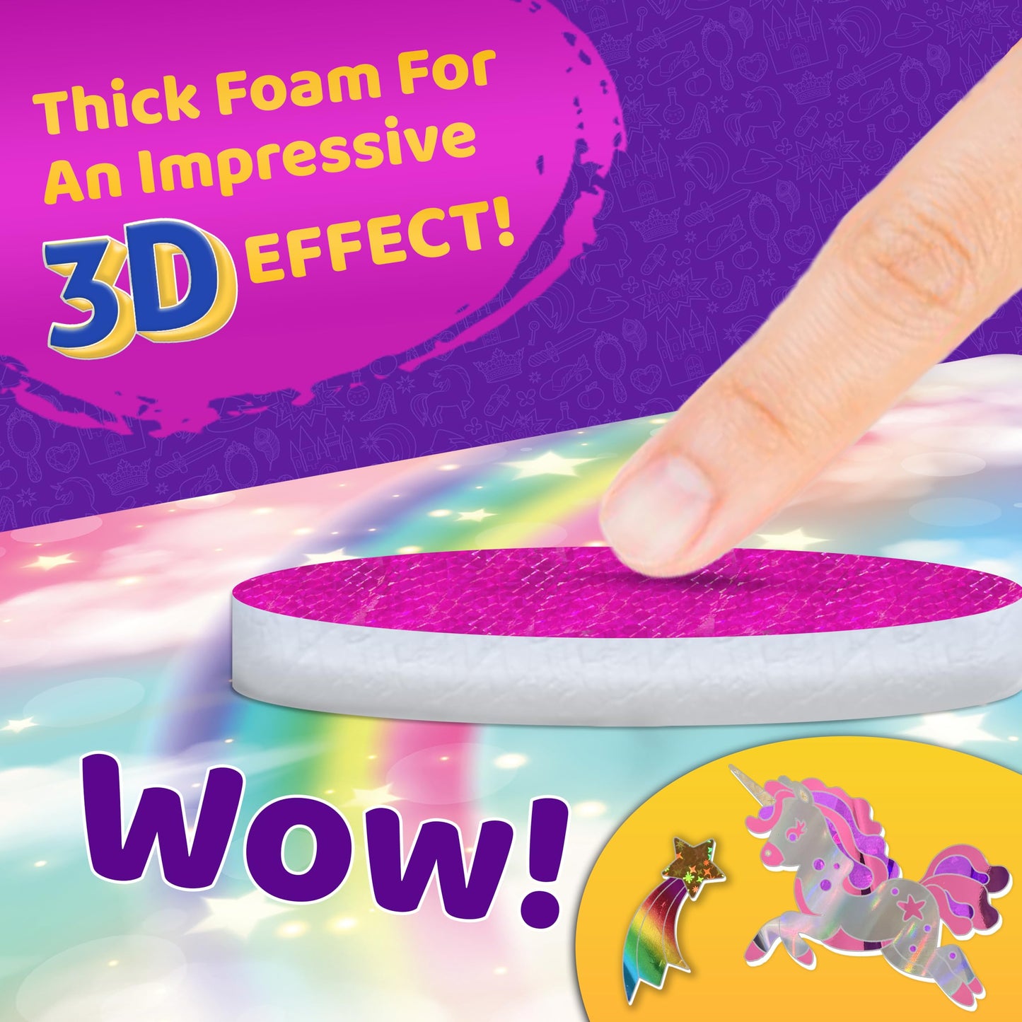 Stargo 2 Pack Foil Art Kit for Kids – Glitter Stickers & Foil Sheets (Ages 4–8)