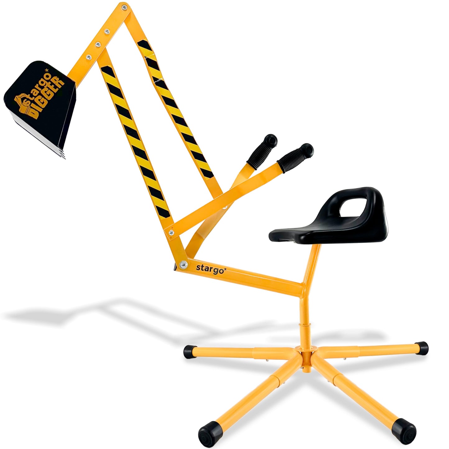 Stargo Sand Digger: Kids Excavator Ride-On Toy with 360° Rotating Steel Digger