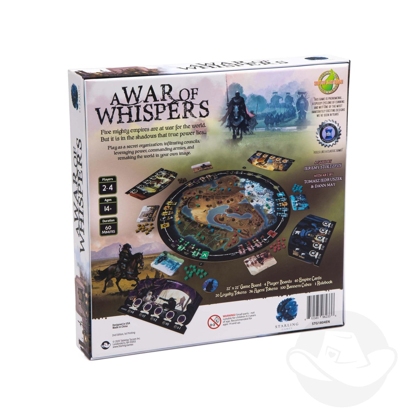 Starling Games: A War of Whispers 2nd Edition — Strategy & Diplomacy Board Game
