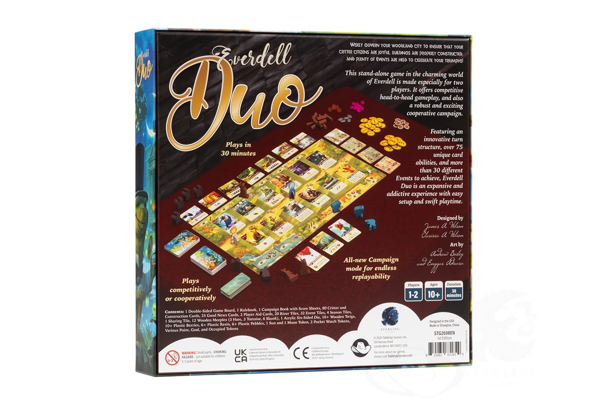 Starling Games Everdell Duo – 2-Player Standalone Strategy Game