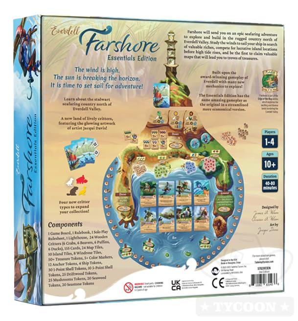 Everdell Farshore Essentials Edition | Standalone Strategy Board Game for 2–4 Players | Explore the Northern Shores