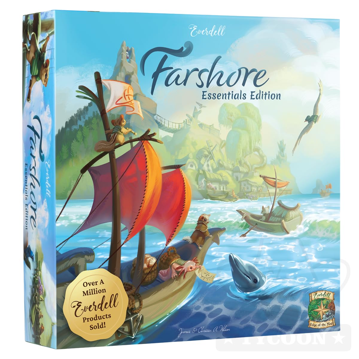 Everdell Farshore Essentials Edition | Standalone Strategy Board Game for 2–4 Players | Explore the Northern Shores