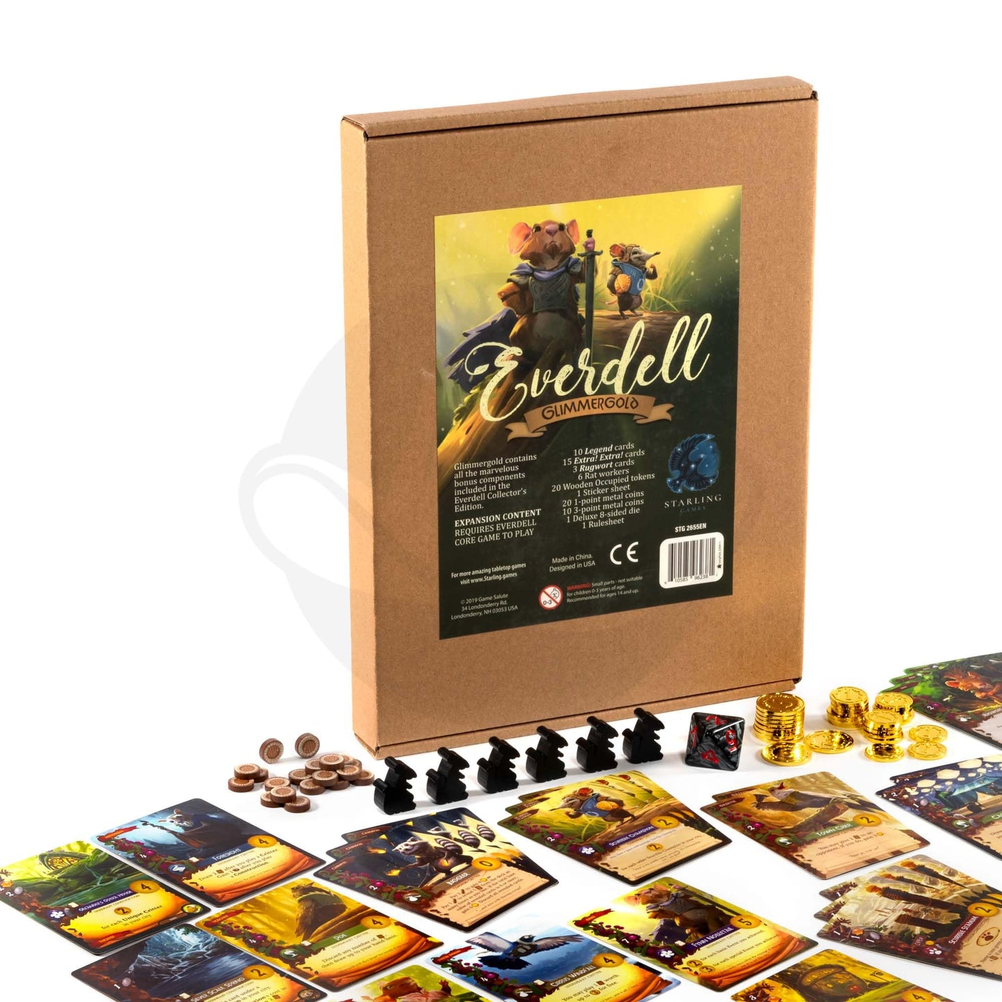 Starling Games Everdell Glimmergold Upgrade Pack | Collector’s Edition Components