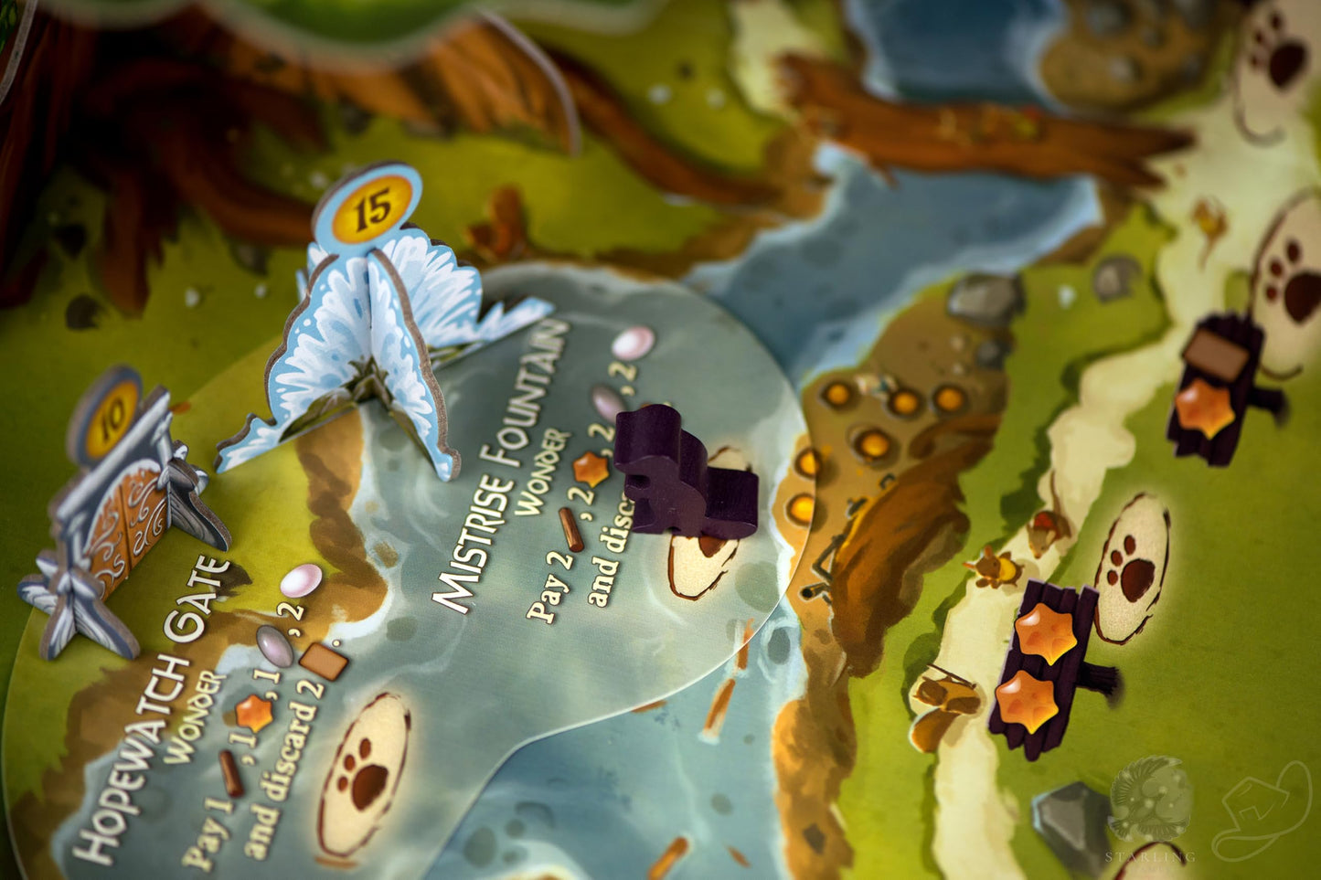 Starling Games Everdell Pearlbrook 2nd Edition Expansion – Solo & Multiplayer (1–4 players, 60–90 min, Ages 10+)