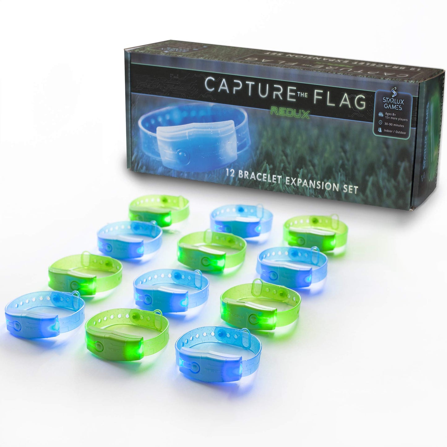 Capture The Flag Redux Glow Bracelet Expansion – 12 LED Bracelets by Starlux