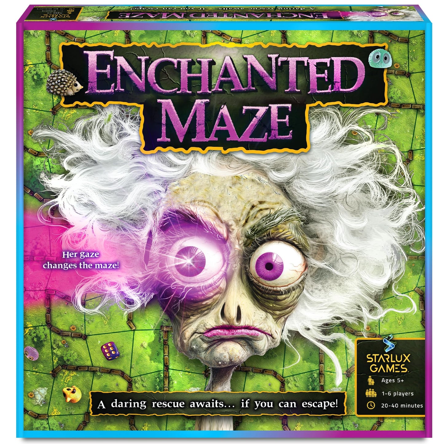 Enchanted Maze by Starlux Games — Glow-in-the-Dark Family Board Game (Ages 5+, 1–6 Players)